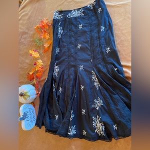 Beautiful fit and flare Embroidered skirt